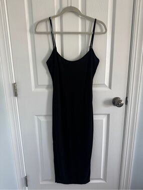 staud ivory and dark oak micro stripe cafu dress STAUD | Dresses | Staud Cafu Dress Ivorydark Oak Micro Stripe
